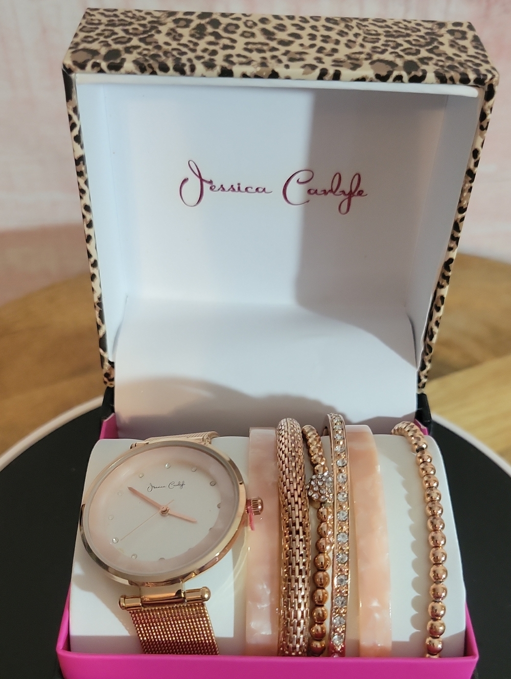 Jessica Carlyle Rose Gold Fashion Watch